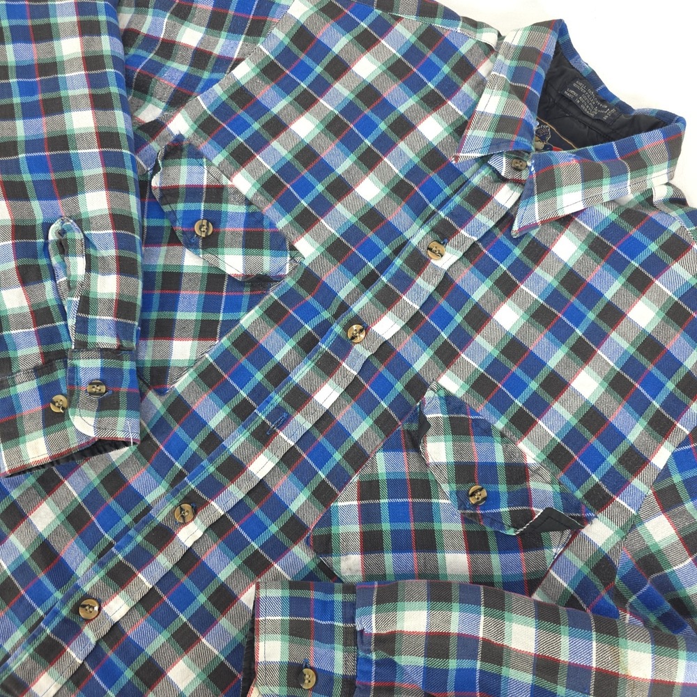 Vintage Backpacker Flannel Shacket Mens Large Plaid Quilted Lined Chore Shirt